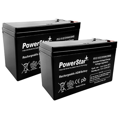 #ad PowerStar Performance RAZOR E300 E325 REPLACEMENT BATTERY 12V 9AH 2 Pack $36.29
