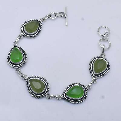 #ad Green Onyx Gemstone Ethnic Handmade Bracelet Jewelry 20 Gms AB 3506 $3.99