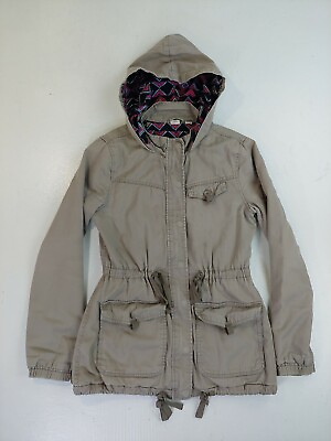 #ad Roxy Women#x27;s Coat jacket estilo cotton size medium casual funky liner faded C $45.99