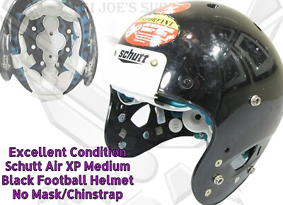 #ad Authentic Schutt Air XP Black Football Helmet NO Mask Size Medium WH $59.99