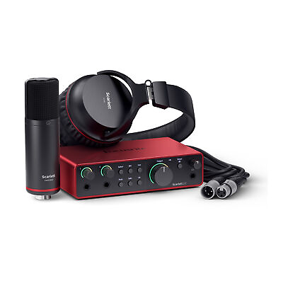 #ad Focusrite Scarlett 2i2 Studio 4th Gen USB Audio Interface with Hi Z Instrument $269.99