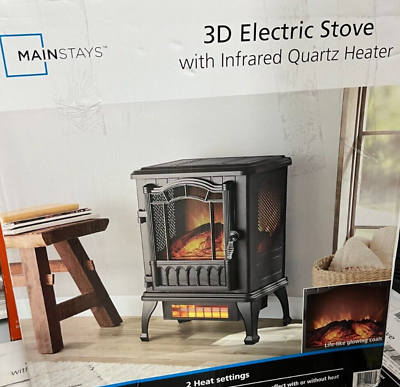 #ad 3D Electric Infrared Space Heater Black $89.99