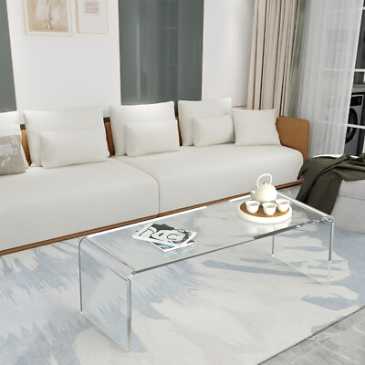 #ad 44#x27;#x27;L 16#x27;#x27;W 16#x27;#x27;H Simple Transparent Coffee Table For Mini Living Room Bedroom $299.99