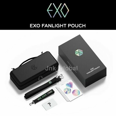 #ad EXO S.M Official Goods EXO FANLIGHT POUCH Free Track AU $79.99