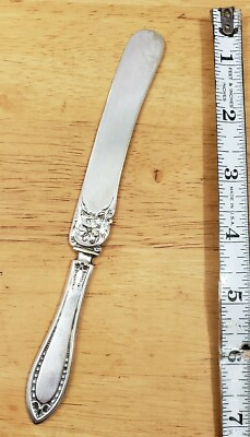 #ad ANTIQUE EXTRA COIN SILVER PLATE 3 PTRN SILVERPLATED YOUTH 🧑 KNIFE SPREADER 🧈 $5.99