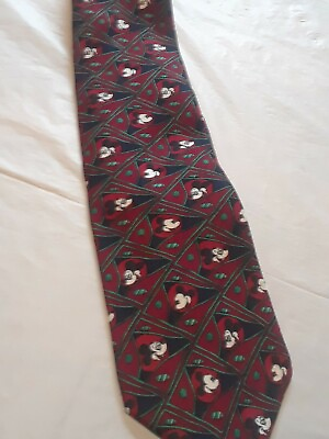 #ad Mickey amp; Co. Red Mickey Mouse Silk Tie $8.49