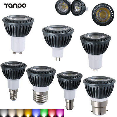 #ad #ad GU10 MR16 Dimmable LED COB Spotlight Bulbs AC 110V 220V DC12V 24V Gray Lamp 10W $4.15