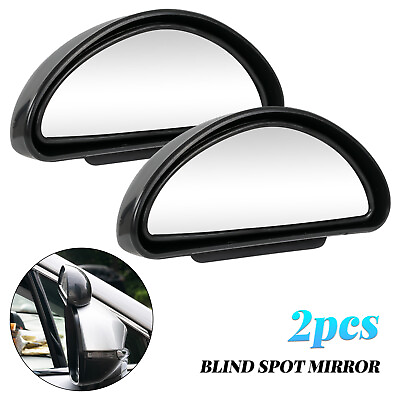 #ad 2Pc 360° Blind Spot Convex Mirrors Wide Angle Side Rear View For Car SUV Truck $11.58