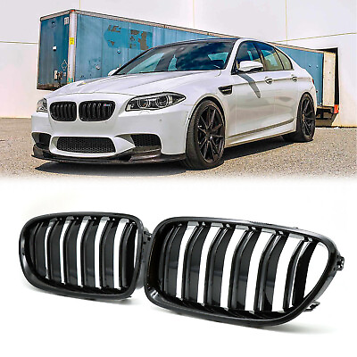 #ad Front Kidney Grill for BMW 5 Series F10 F11 550i 535i 10 16 Glossy Black Grille $32.99