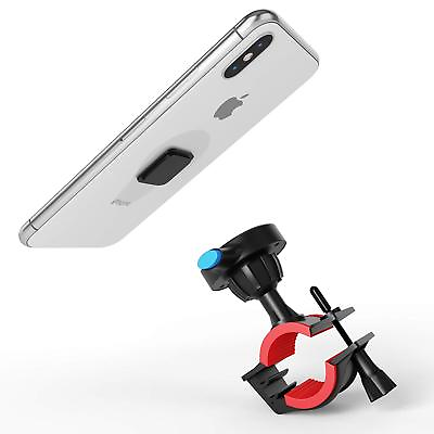 #ad TechMatte Universal Bike Mount Phone Holder for Most Smartphones Black Red $9.99
