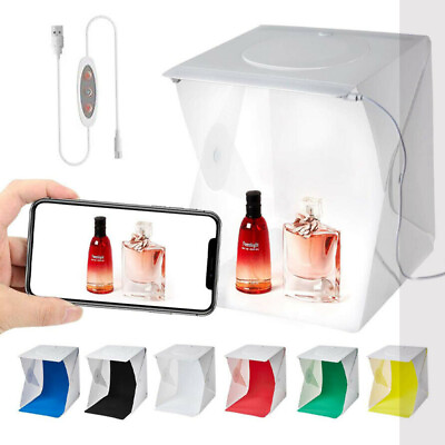 #ad Photo Studio Portable Light Room Photography Lighting Kit LED Mini Box Backdrop $24.95