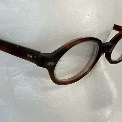 #ad Vintage Swan Optical Tortoise Color Brown Eyeglasses USA $39.99