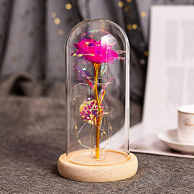 #ad Romance Romance Romantic Eternal Flower Glass Cover Lamp $29.72