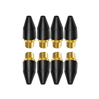 #ad 8PCS Black Rubber Air Tool Air Nozzle Tip Blow Gun Rubber Tip For Air Tool Part $10.76
