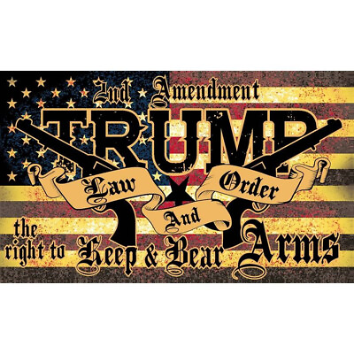 #ad Trump Law amp; Order 2nd Amendment 2024 President Flag USA America 3x5 Feet MAGA $7.99