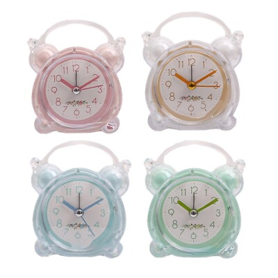 #ad Bedside alarm clock silent clock children#x27;s bedroom luminous small alarm clock $10.52