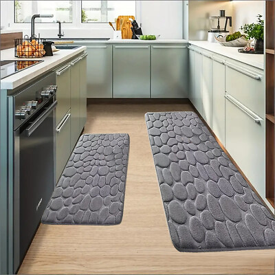 #ad Art3d 50x80 Waterproof rug Anti Fatigue Comfort Mat for Kitchen Office Non Slip $3.99