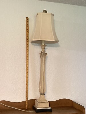#ad Vintage Uttermost Lighting Tall Slim Table Lamp With Shade Approx 37 In $199.00