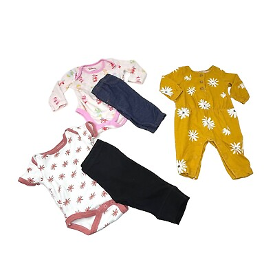#ad 3 Baby Outfits Total of 5 Pieces Size Newborn and 0 3 Month $13.53