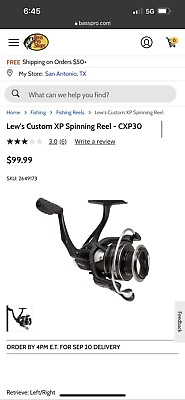 #ad Lew’s Custom XP Spinning Reel CXP30 $80.00