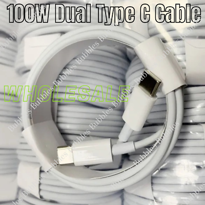 #ad 100W Type C to USB C Fast Charger Cable Cord Lot For iPhone 15 Pro Max Samsung $13.50