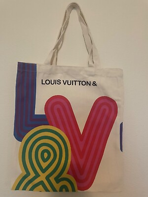 #ad Louis Vuitton Canvas Tote Bag Limited Edition Shenzhen Exhibition 16.5quot; X 14.5quot; $29.95
