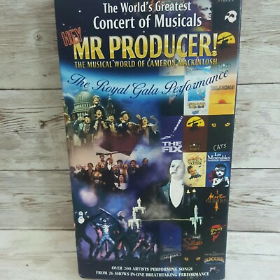 #ad HEY MR. PRODUCER BROADWAY MUSICAL SELECTIONS at LYCEUM THEATER 1998 VHS $8.66