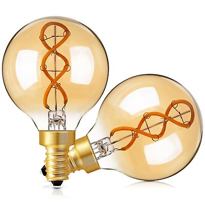 #ad Dimmable LED Candelabra BulbAmber E12 LED Bulb Decorative Light Bulbs Antiqu... $19.08