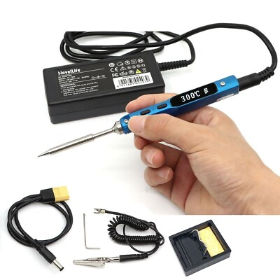 #ad 65W Electric Soldering Iron Station 24V Power Supply Kit Adjustable Temperature $153.99