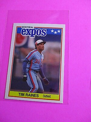 #ad 1988 Topps TIFFANY UK American Baseball Mini MINT Tim Raines #58 Rare $5.99