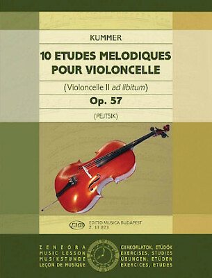 #ad 10 Études Mélodiques Op. 57 Violoncello II ad. lib. $18.45