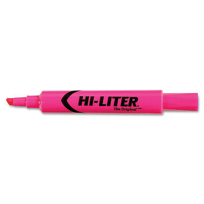 #ad Avery HI LITER Desk Style Highlighter Chisel Tip Fluorescent Pink Ink Dozen $11.41