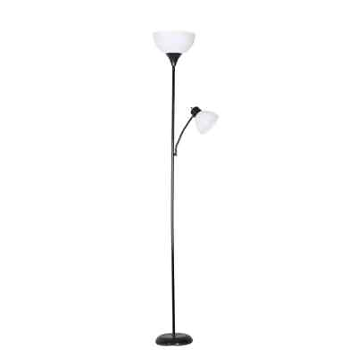 #ad 72quot; Modern Light Floor Lamp For Room With Adjustable Reading Standing Led Black $20.09