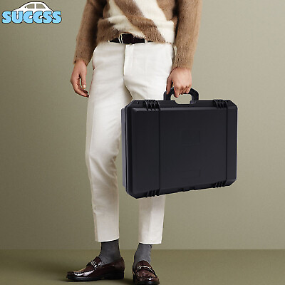 #ad 15 Slots Waterproof Plastic Suitcase Display Storage Case Watch Storage Box Case $53.00