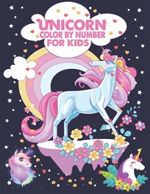 #ad Unicorn Color By Number For Kids: A Fun Kid Unicorn Workbook Learn The Number... $14.65