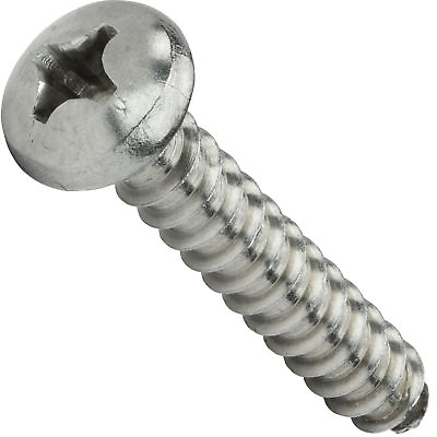 #ad #2 Phillips Pan Head Sheet Metal Screws Self Tapping Stainless Steel All Lengths $155.37