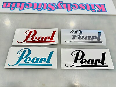 #ad Pearl Drums Vinyl Decal MANY Sizes amp; Colors Avail amp; FREE Ship Buy 2 Get 1 FREE $14.95
