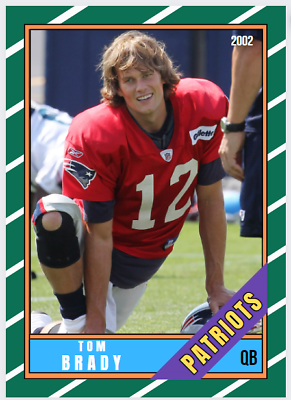 #ad 2002 Tom Brady TBT 86 Style Card Michigan Wolverines New England Patriots #12 $9.99