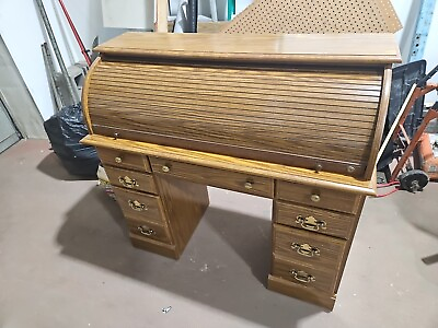 #ad Vintage Roll Top Desk Local Pick Up $300.00
