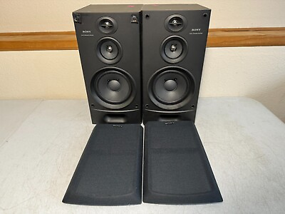 #ad Sony SS H2750 Bookshelf Speaker HiFi Stereo Reflex Home Audio 3 Way Black Japan $99.99