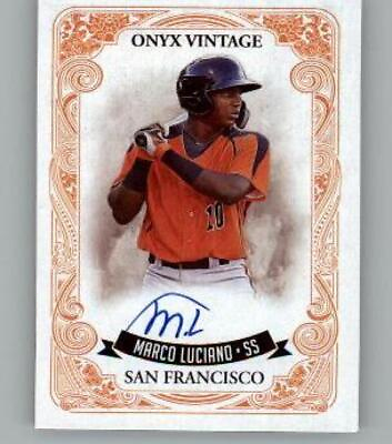 #ad 2021 Onyx Vintage Signature Blue Marco Luciano RC AUTO San Francisco Giants $16.49