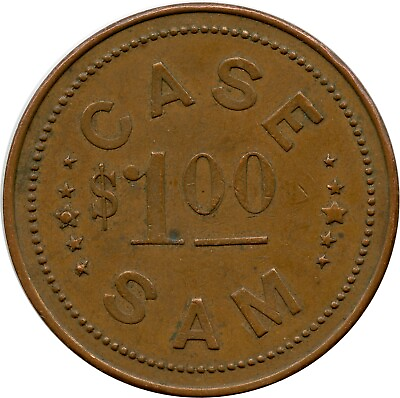 #ad Albany Oregon OR Case Sam $1 Copper Trade Token $5.59