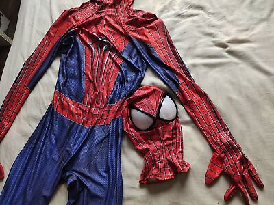 #ad The Amazing Spiderman 2 Jumpsuit Spider man Cosplay Costume Halloween Suit $35.33