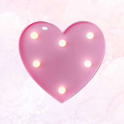 #ad Pink Heart LED Marquee Light for Party amp; Home Decoration $10.39