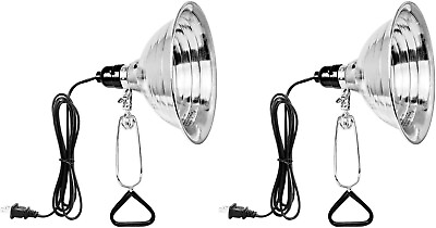 #ad 2 Pack Clamp Lamp Light with 8.5 Inch Aluminum Reflector up to 150W E26 $18.99