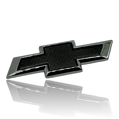 #ad #ad For Silverado Tahoe Universal Bowtie Steering Wheel Emblem Badge 3D Chrome Black $19.99