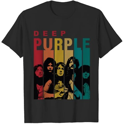 #ad Deep Purple Retro Vintage T Shirt Deep Purple Band Shirt Unisex Short Sleeve T S $14.99