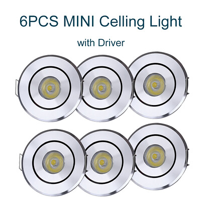#ad 6 12pcs 1W MINI Downlight Cabinet Light High Power Recessed Led with LED Driver $22.99