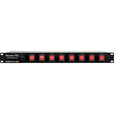 #ad American DJ PC 100A 8 Switch ON OFF Power Center $29.95