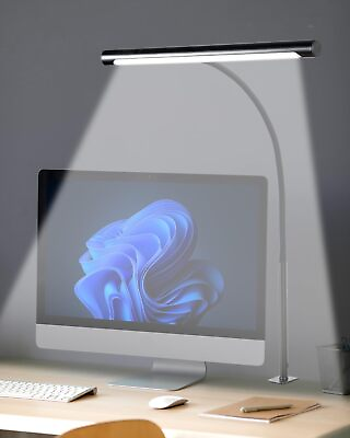 #ad LED Desk Lamp for Home Office Eye Caring LED Desk Light Bar with Gooseneck ... $28.27
